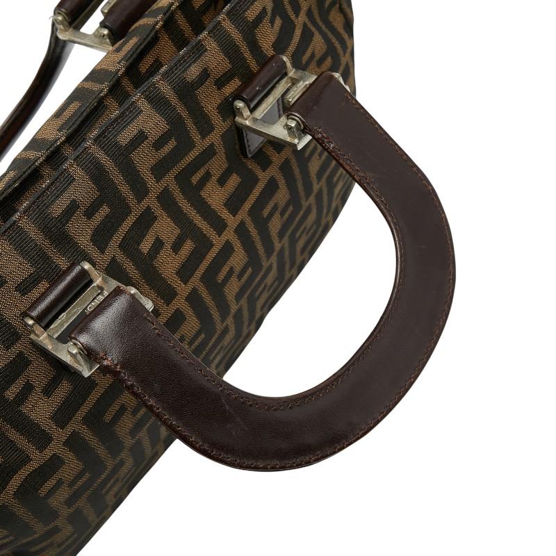FENDI（フェンディ） ズッカ ハンドバッグ 26329 ブラウン キャンバス