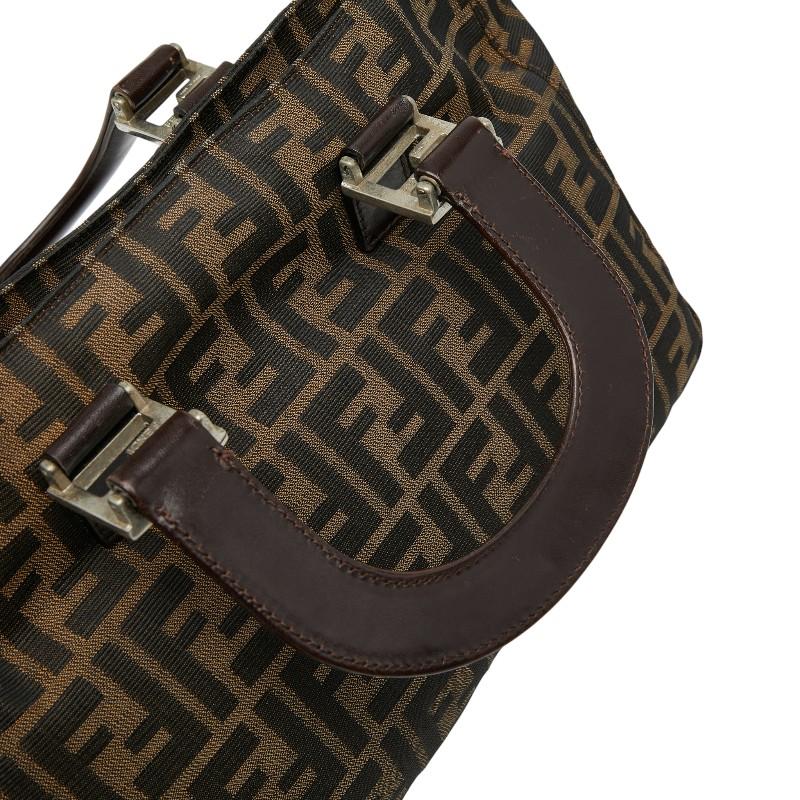 FENDI（フェンディ） ズッカ ハンドバッグ 26329 ブラウン キャンバス