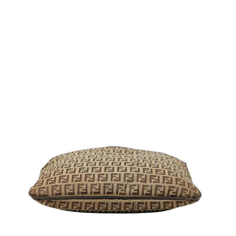 フェンディ ズッキーノ 斜め掛け ショルダーバッグ 8BT151 ベージュ ブラウン キャンバス レザー レディース FENDI 【中古】 FENDI（フェンディ） ズッキーノ 斜め掛け ショルダーバッグ 8BT151