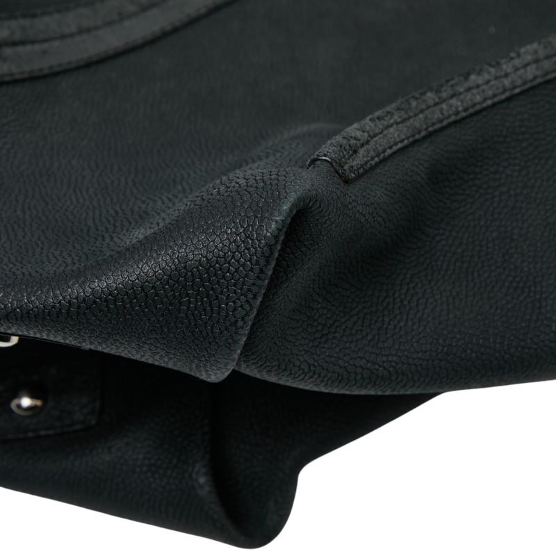 CHANEL（シャネル） カメリア チェーントートバッグ ブラック グリーン