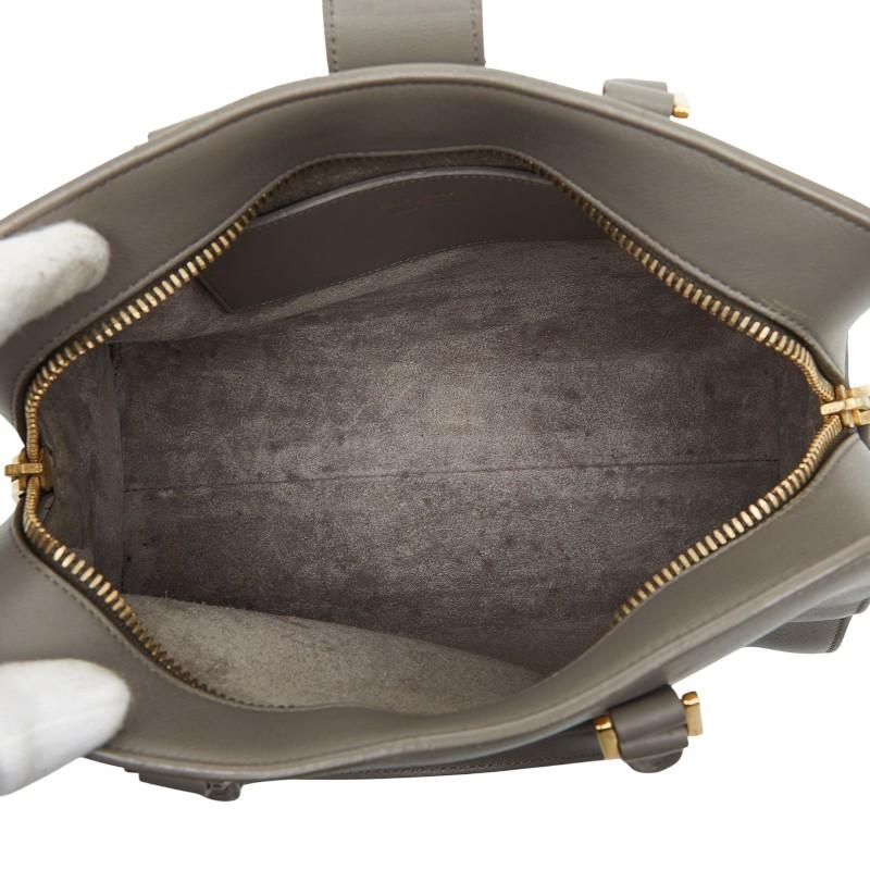 サンローラン ベイビーカバス ハンドバッグ ショルダーバッグ 2WAY 372087 グレー レザー レディース SAINT LAURENT 【中古】_7