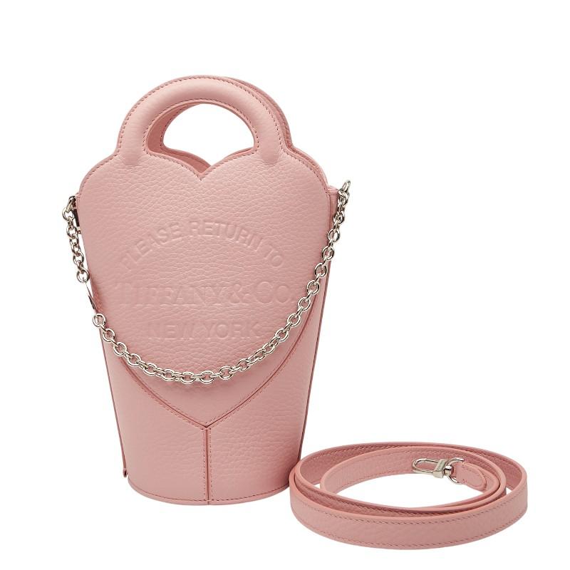 ティファニー リターン トゥ ティファニー クロスボディバッグ ハンドバッグ ショルダーバッグ 2WAY ピンク レザー TIFFANY&Co. 【中古】 TIFFANY&Co.（ティファニー） リターン トゥ クロスボディバッグ