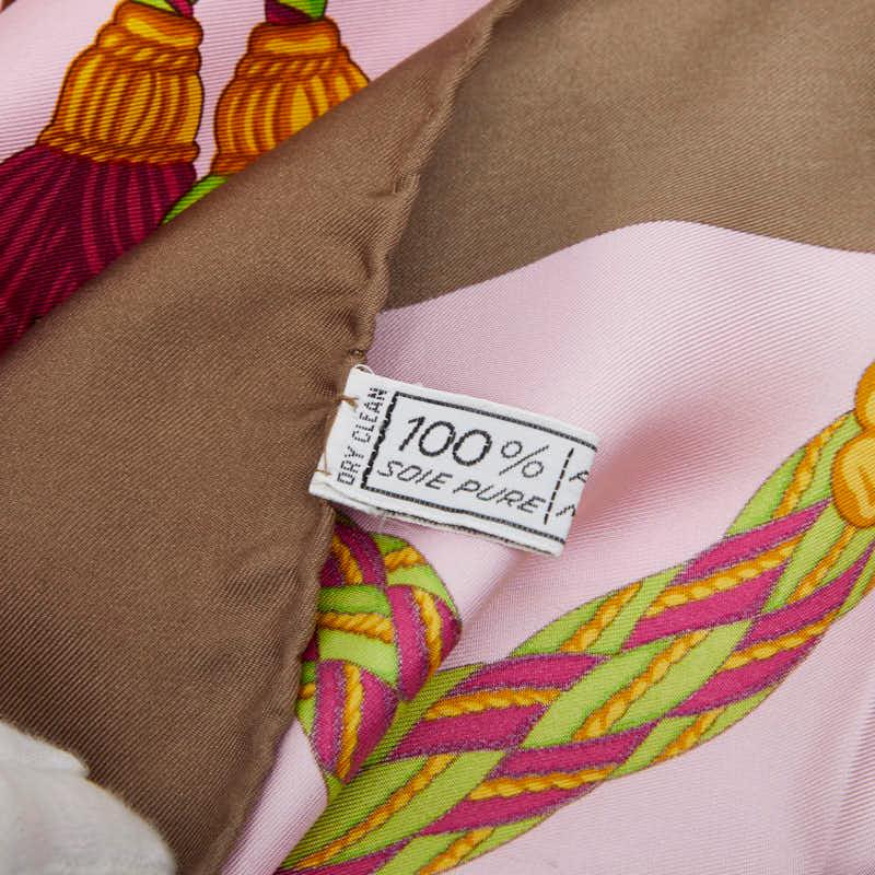 セリーヌ スカーフ グレー ピンク マルチカラー シルク レディース CELINE 【中古】 CELINE（セリーヌ） 総柄 スカーフ ピンク マルチカラー シルク