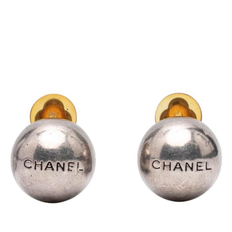 CHANEL（シャネル） ヴィンテージ ロゴ ボール モチーフ イヤリング