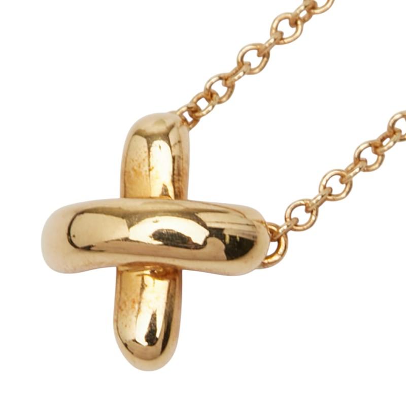 TIFFANY&Co.（ティファニー） クロスステッチ ネックレス K18YG