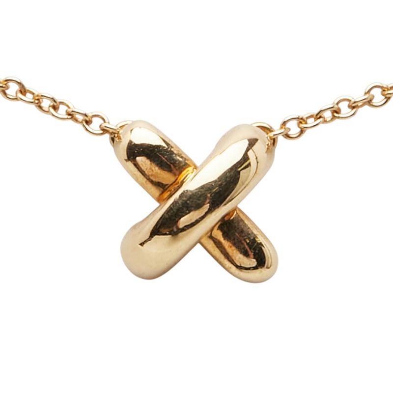 TIFFANY&Co.（ティファニー） クロスステッチ ネックレス K18YG