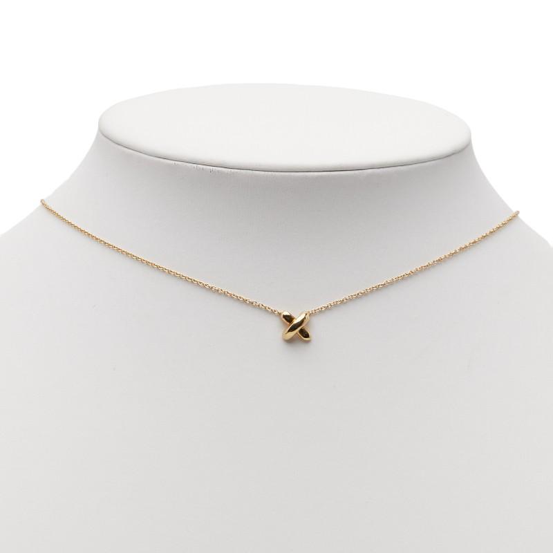 TIFFANY&Co.（ティファニー） クロスステッチ ネックレス K18YG