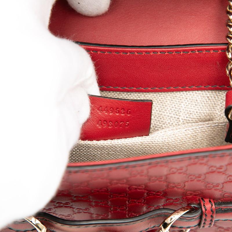 GUCCI（グッチ） マイクログッチシマ エミリー ホースビット チェーン