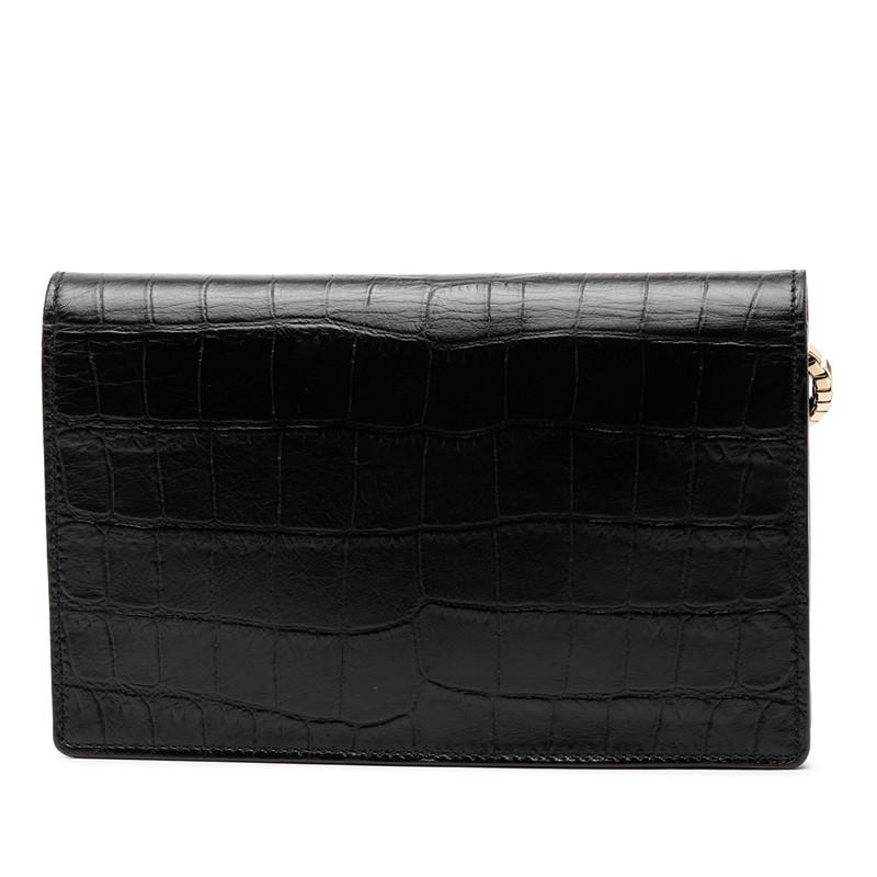 【極美品】バレンシアガ BB チェーンウォレット ショルダーバッグ ブラック 黒 BALENCIAGA（バレンシアガ） ショルダーバッグ チェーンウォレット