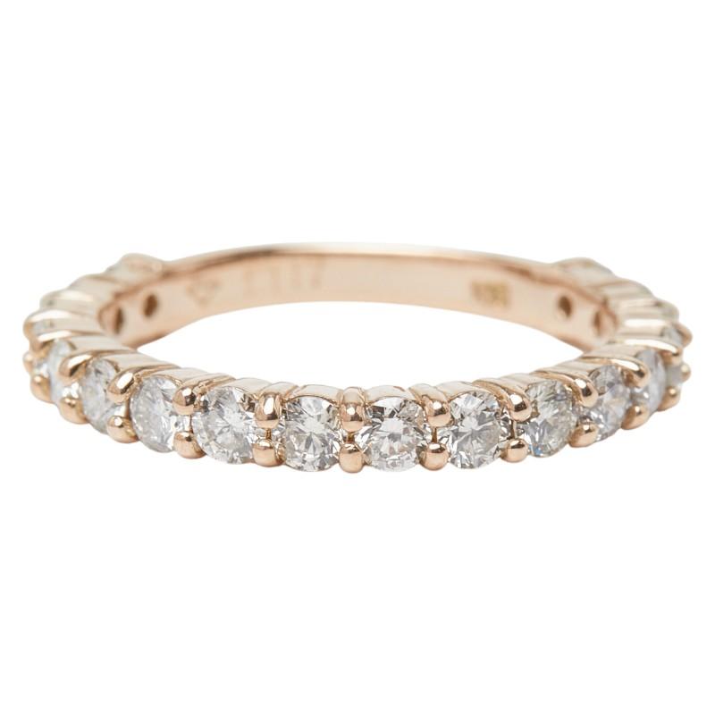 K18PG ピンクゴールド ダイヤ1.117ct エタニティリング リング 指輪
