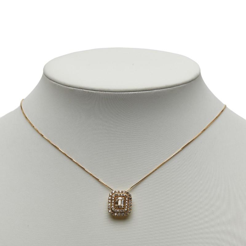 K18YG イエローゴールド ダイヤ1.00ct ネックレス レディース 中古