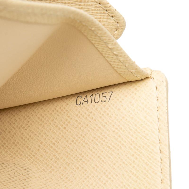 ルイ ヴィトン ダミエ アズール ポルトフォイユ コアラ 二つ折り財布 N60013 ホワイト ゴールド PVC レザー LOUIS VUITTON 【中古】 LOUIS VUITTON（ルイ・ヴィトン） ルイ ヴィトン ダミエ アズール