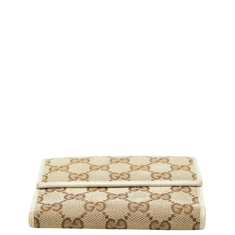 GUCCI（グッチ） GGキャンバス 二つ折り財布 212090 ベージュ
