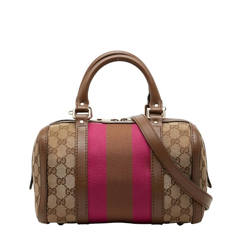 GUCCI（グッチ） GGキャンバス シェリーライン ミニボストンバッグ