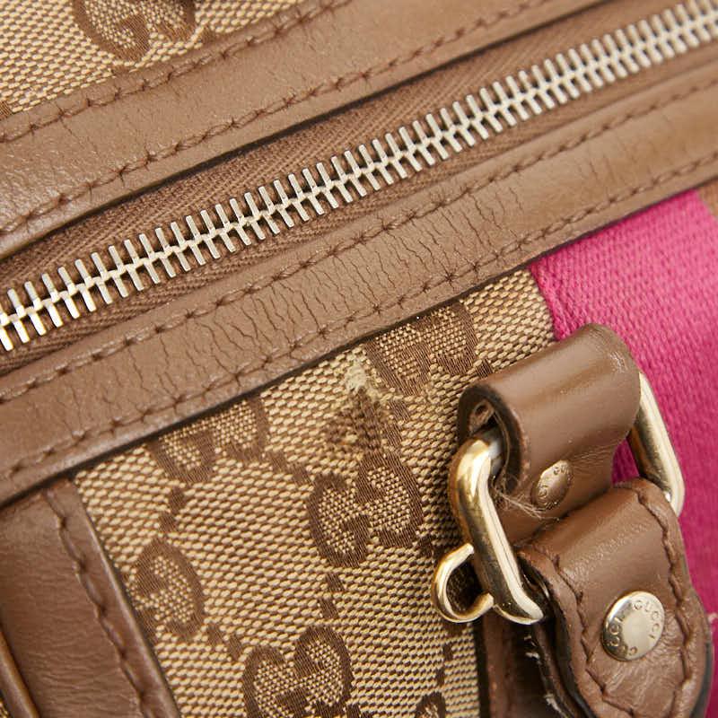 GUCCI（グッチ） GGキャンバス シェリーライン ミニボストンバッグ