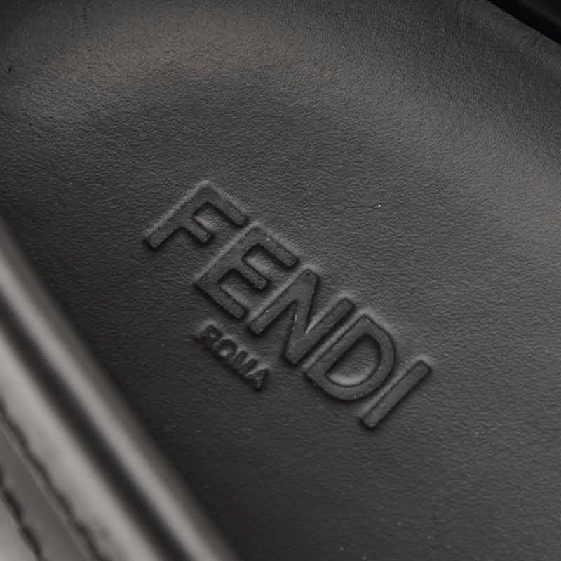 FENDI（フェンディ） ズッカ 厚底 ローファー サイズ8 7D1487 ブラック