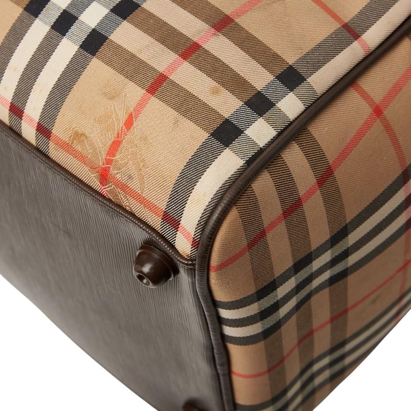 BURBERRY（バーバリー） ノバチェック シャドーホース ボストンバッグ