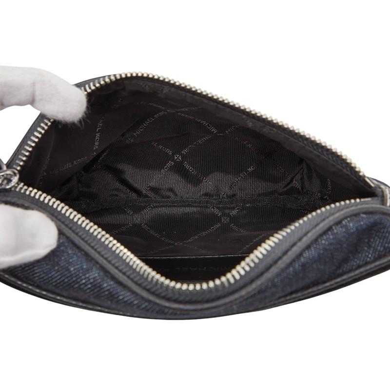 マイケルコース ミニ ベルトバッグ ボディバッグ ウエストバッグ インディゴブルー デニム レザー レディース Michael Kors 【中古】 MICHAEL KORS（マイケルコース） ミニ ベルトバッグ ボディバッグ