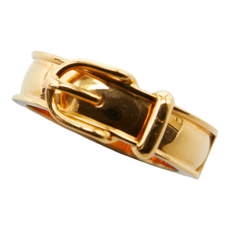エルメス サンチュール ベルトモチーフ スカーフリング ゴールド メッキ レディース HERMES 【中古】 HERMES（エルメス） サンチュール ベルトモチーフ スカーフリング