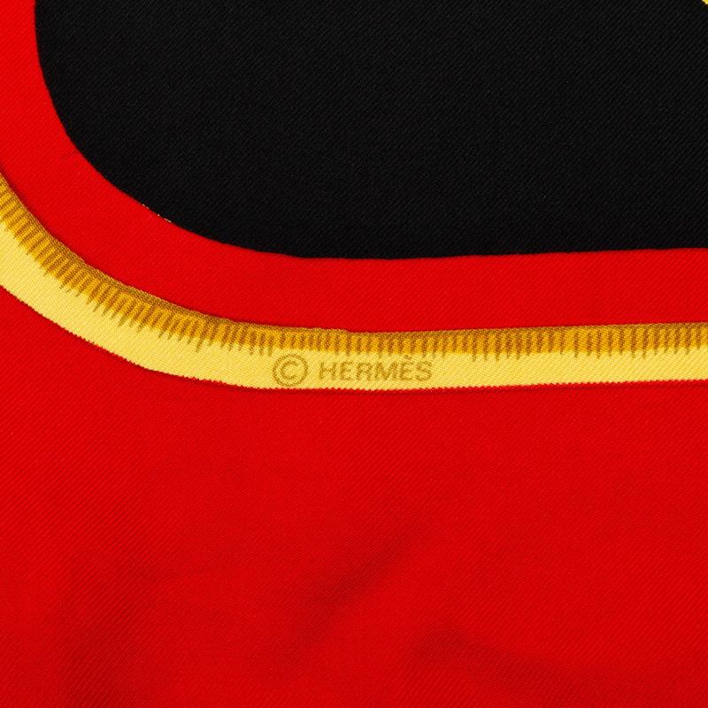 HERMES（エルメス） カレ90 Tigre Royal 王者の虎 スカーフ レッド