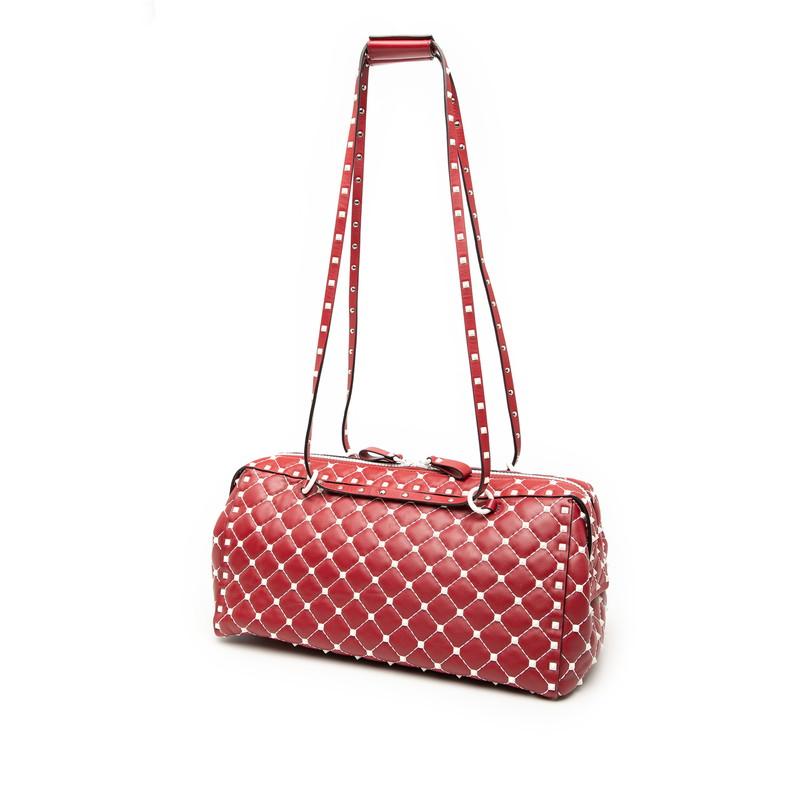 VALENTINO（ヴァレンティノ） ガラヴァーニ スタッズ ボストンバッグ 
