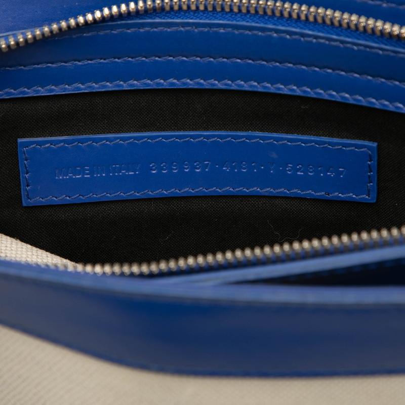 BALENCIAGA（バレンシアガ） ロゴ ネイビー ポシェット 斜め掛け