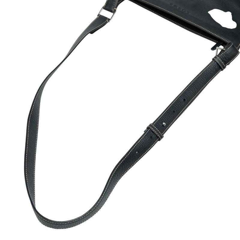 ロエベ ロゴ ショルダーバッグ レザー レディース LOEWE 【1-0244091】 LOEWE（ロエベ） ロゴ ショルダーバッグ ブラック レザー レディース