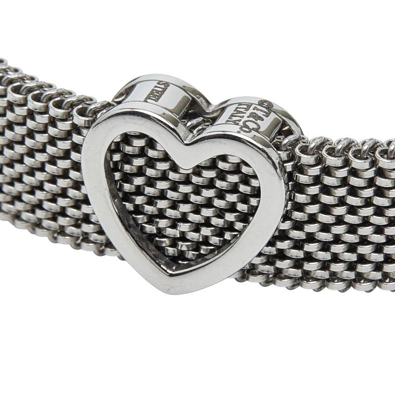 ティファニー サマセット　ハートメッシュ　ブレスレット 925 シルバー TIFFANY&Co.（ティファニー） サマセット ハート メッシュ