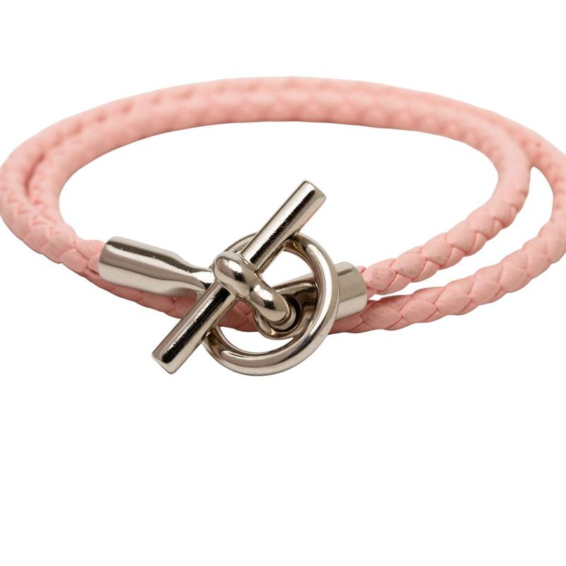 HERMES（エルメス） グレナン ドゥブルトゥール ブレスレット ローズ 