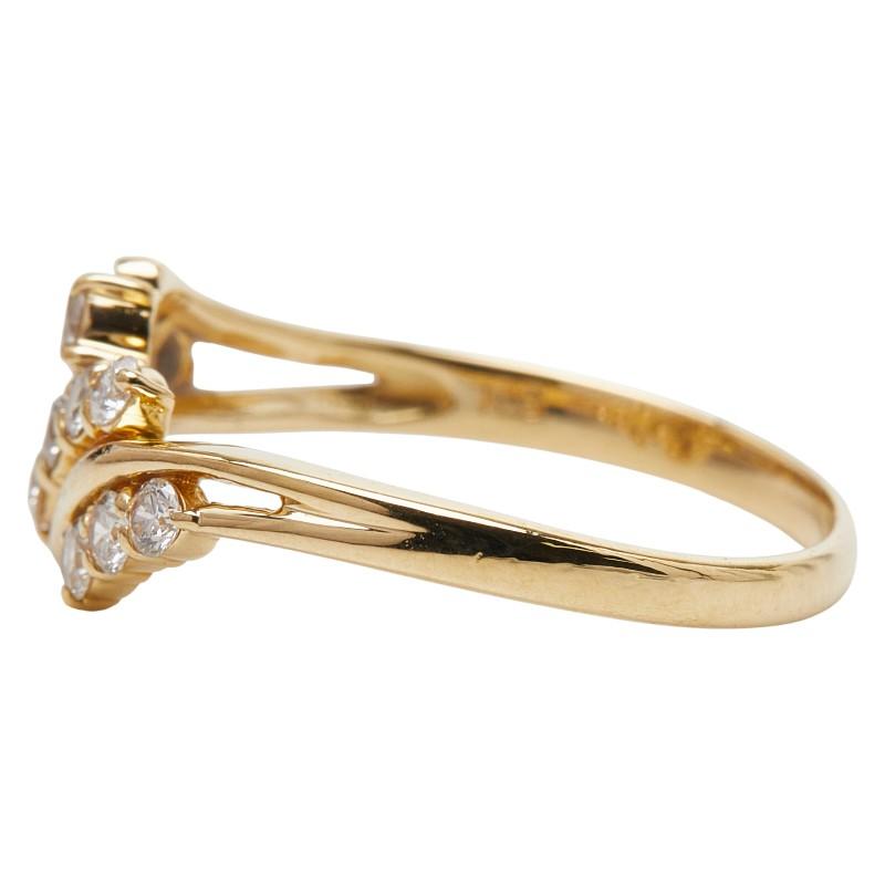 K18YG イエローゴールド ダイヤ0.30ct リング 指輪 レディース 11号