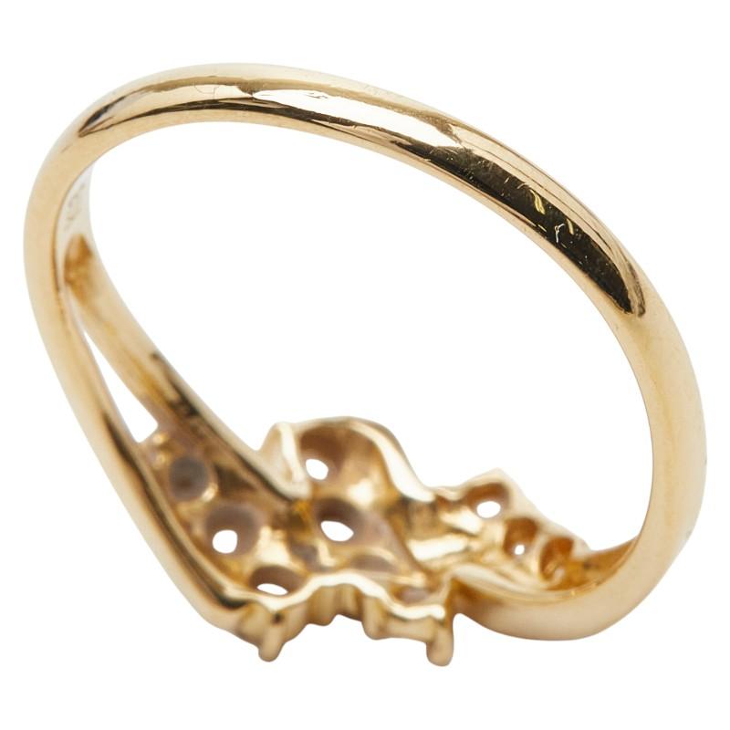 (B102002) K18 YG リング 18金 ダイヤモンド 10号 11号 K18YG イエローゴールド ダイヤ0.30ct リング 指輪 レディース 11号