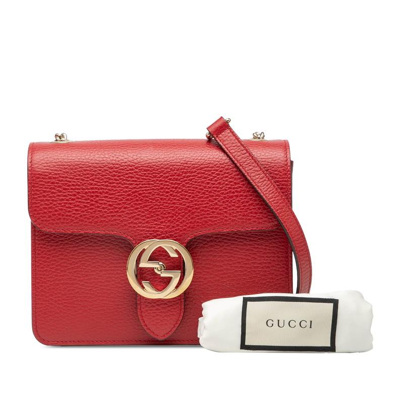 GUCCI（グッチ） インターロッキングG 斜め掛け チェーン ショルダー