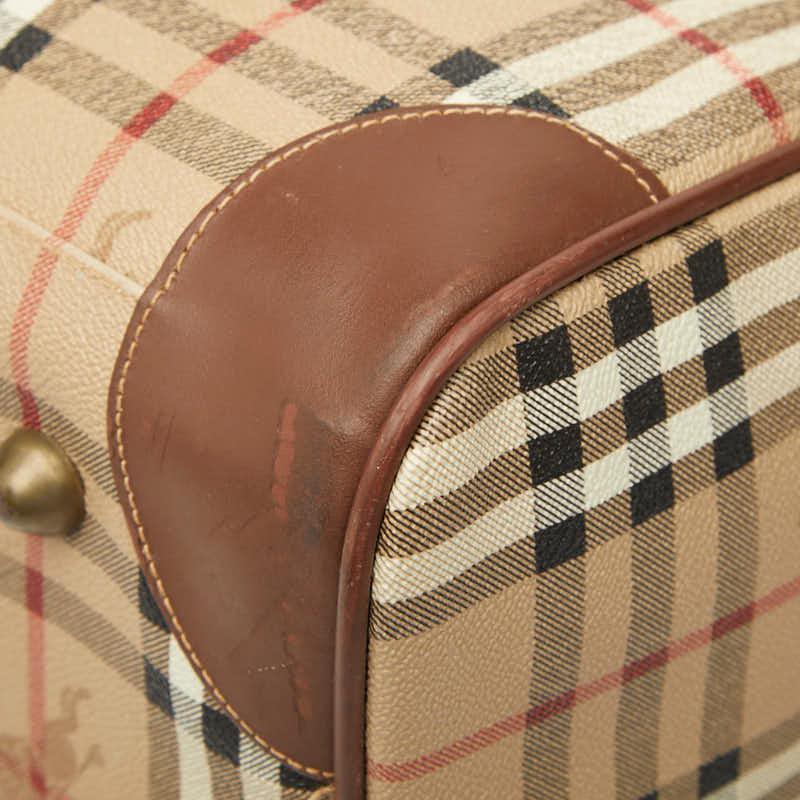 BURBERRY（バーバリー） ノバチェック シャドーホース ボストンバッグ