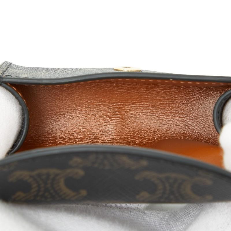 CELINE（セリーヌ） トリオンフ リップケース ブラック ブラウン PVC