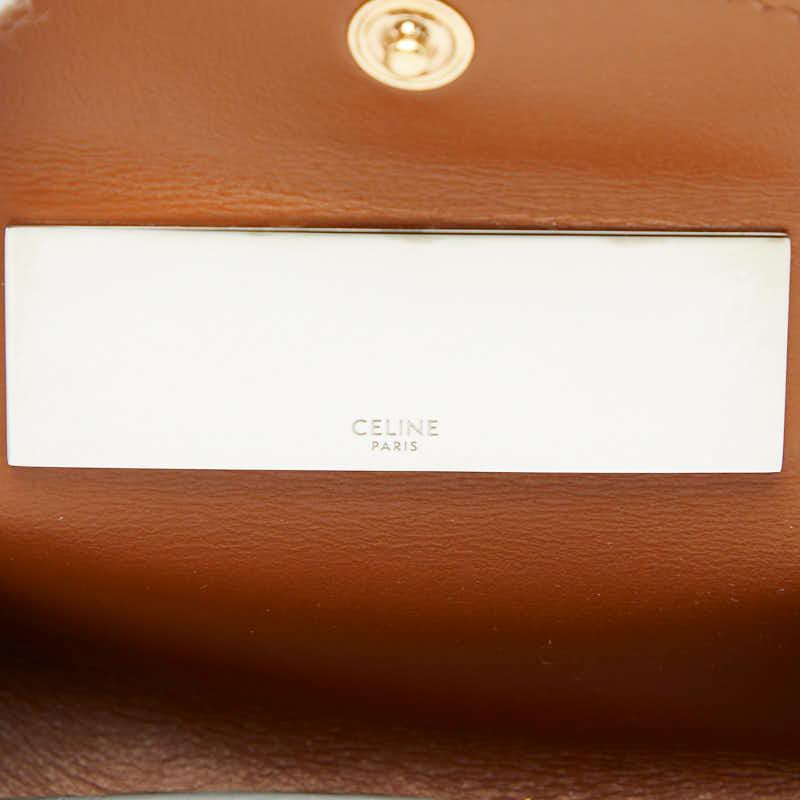 CELINE（セリーヌ） トリオンフ リップケース ブラック ブラウン PVC