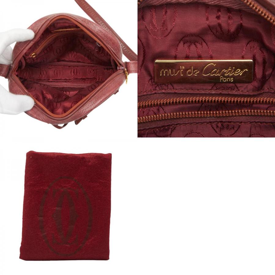 Cartier（カルティエ） マストライン ショルダーバッグ ワインレッド