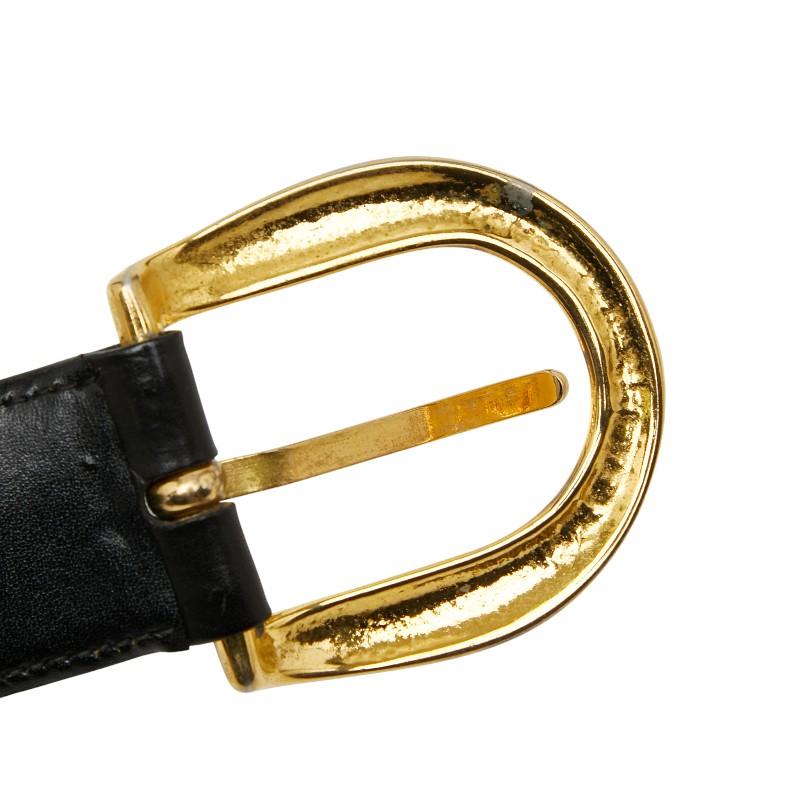 GUCCI（グッチ） ベルト サイズ：90 36 ブラック レザー レディース