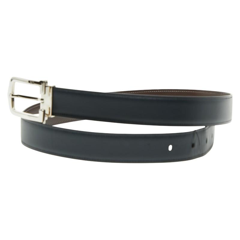 Cartier ブラックレザーベルト Cartier（カルティエ） ベルト ブラック レザー メンズ 【中古