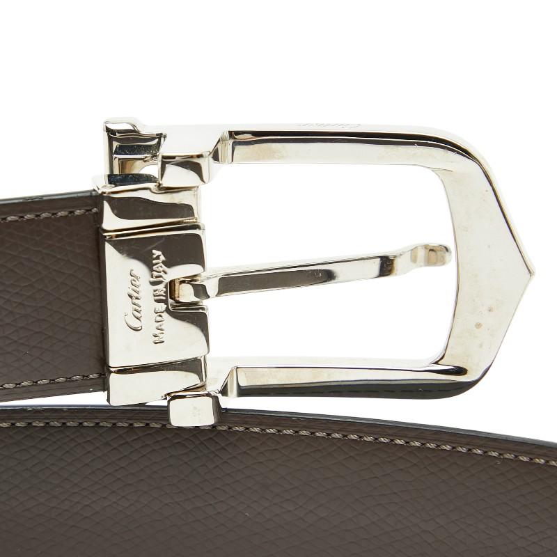 Cartier（カルティエ） ベルト ブラック レザー メンズ 【中古