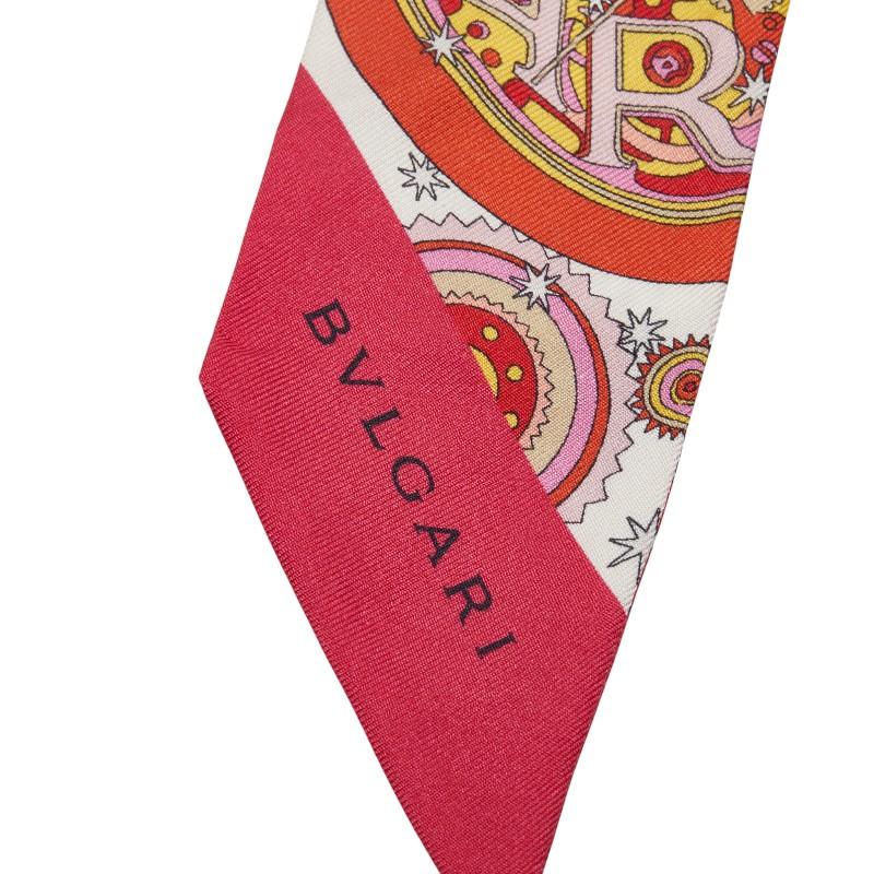 BVLGARI（ブルガリ） ツイリー セルペンティ リボン ロゴ スカーフ 