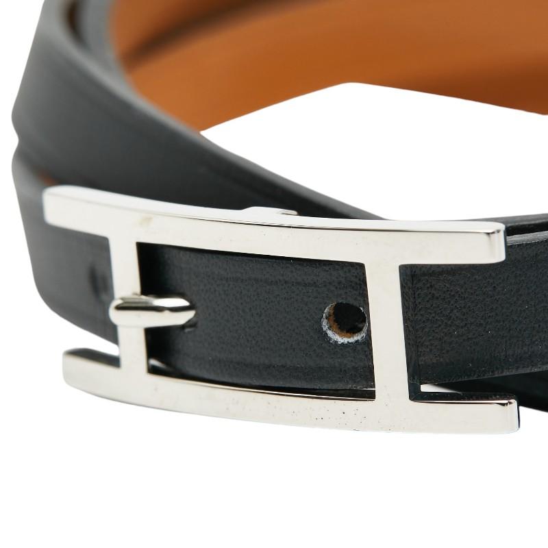 HERMES エルメス　アピ3 ロングブレスレット　ブラック 中古・古着通販】HERMES (エルメス) アピ3ロングブレスレット ブラック