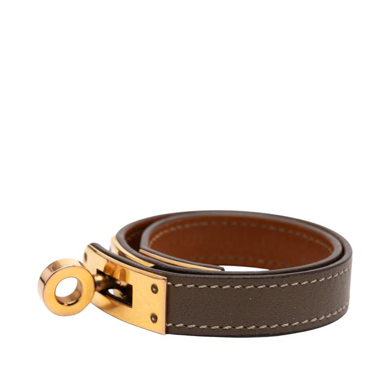 HERMES（エルメス） ケリー ドゥブルトゥール ブレスレット グレー 