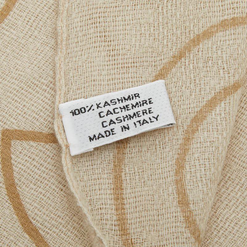 CHANEL（シャネル） ロゴ ストール ベージュ カシミヤ レディース