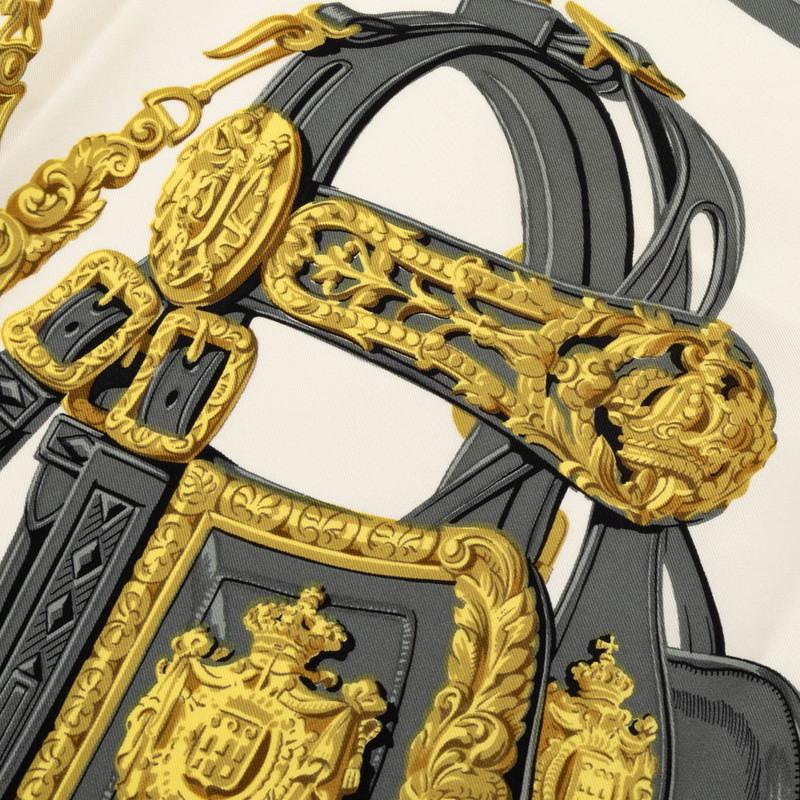 エルメス HERMES カレ 90 スカーフ 式典用馬勒 ピンク 箱付き HERMES（エルメス） カレ90 BRIDES de GALA 式典用の馬勒 スカーフ