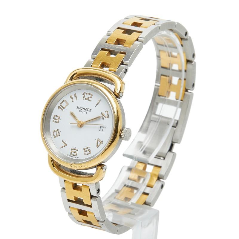 HERMES（エルメス） プルマン 腕時計 クオーツ ホワイト文字盤