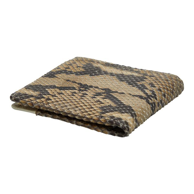 ヴェルサーチェ メデューサ 二つ折り財布 ベージュ ホワイト パイソン