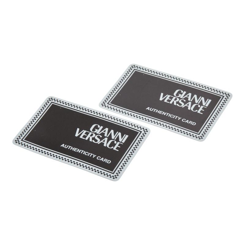 ヴェルサーチェ メデューサ 二つ折り財布 ベージュ ホワイト パイソン