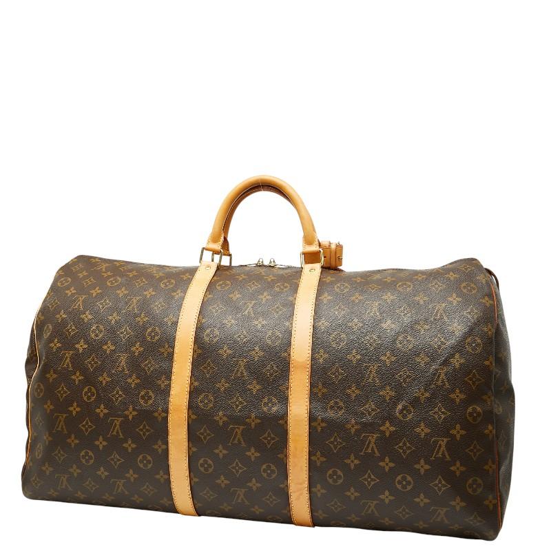 ルイヴィトン ボストンバッグ キーポル60 モノグラム トラベル PVC 革 茶 LOUIS VUITTON（ルイ・ヴィトン） ルイ ヴィトン モノグラム キーポル