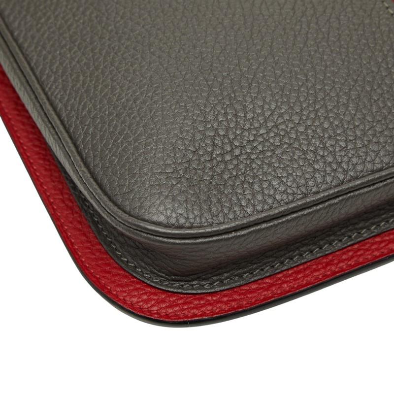 MOYNAT モワナ クラッチバッグ セカンドバッグ カーキ レッド レザー