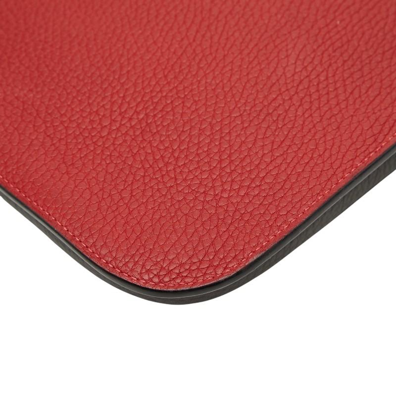 MOYNAT モワナ クラッチバッグ セカンドバッグ カーキ レッド レザー